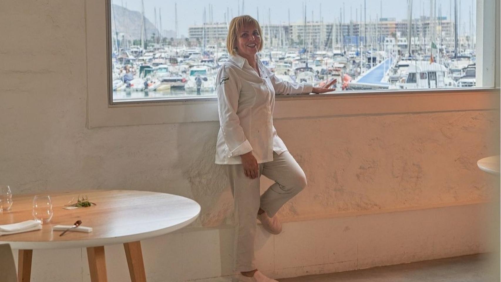 La chef premiada en el restaurante Monastrell.