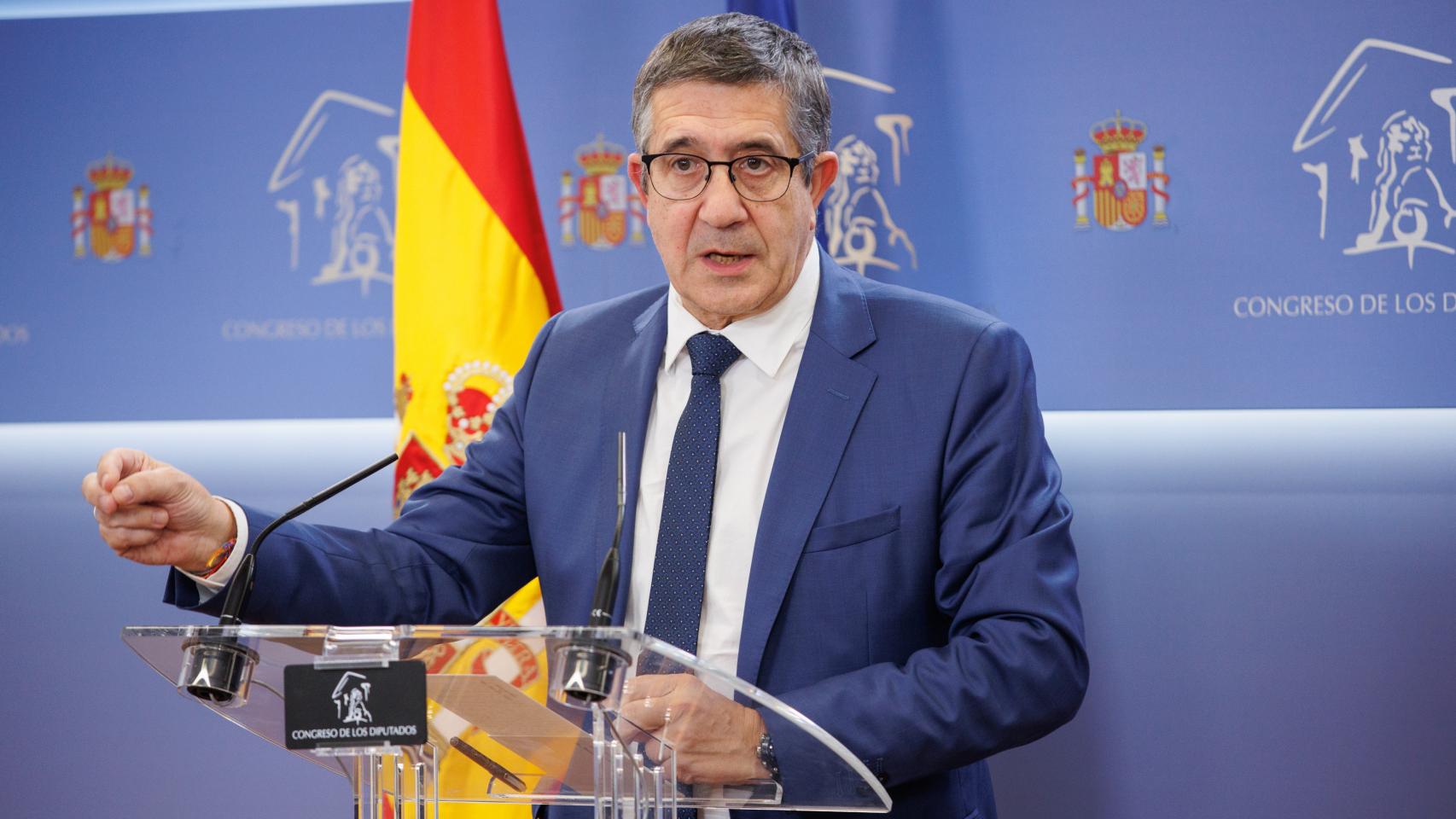 El portavoz del PSOE en el Congreso, Patxi López.