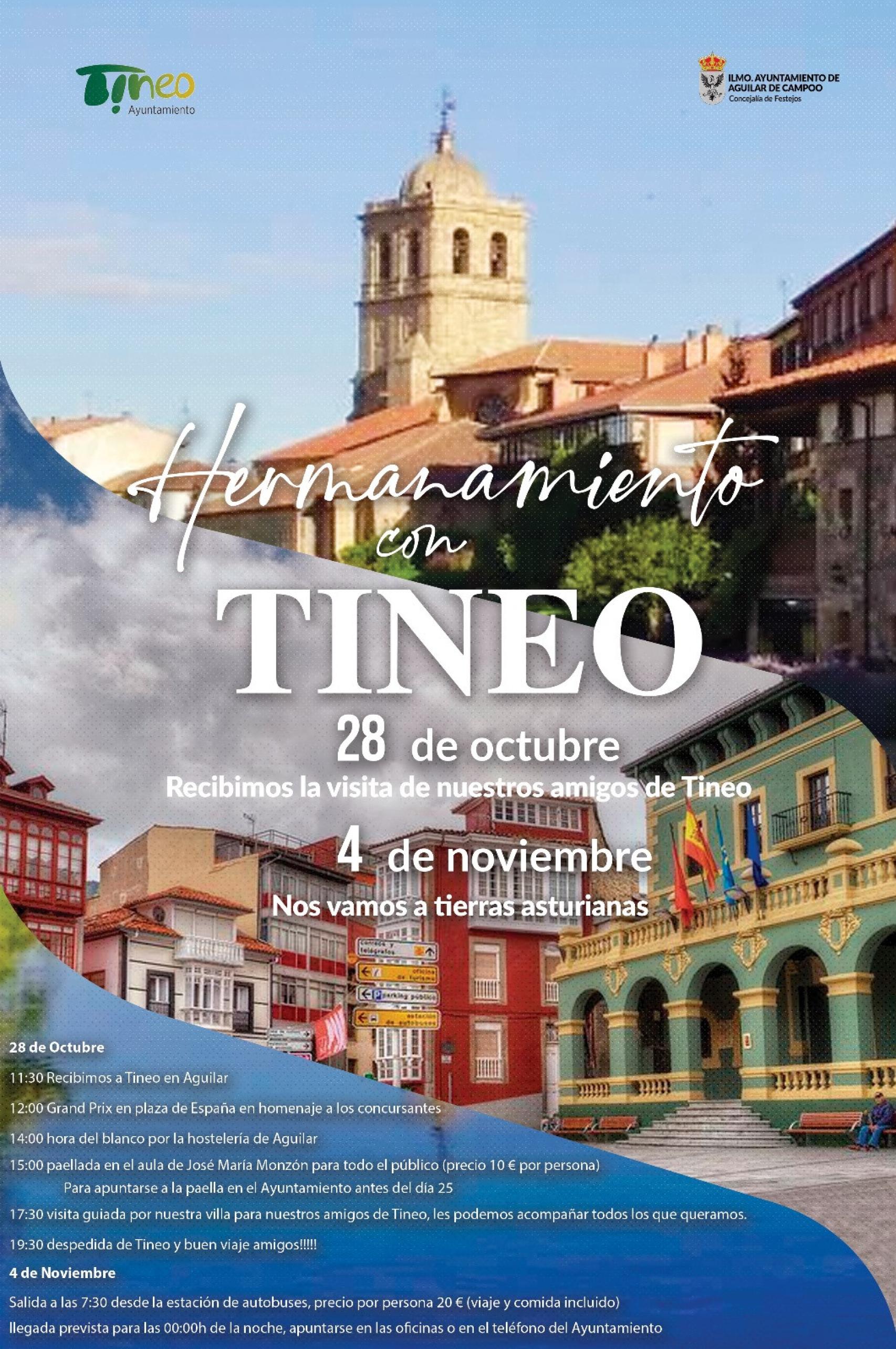 Programación de Aguilar de Campoo para el hermanamiento con Tineo
