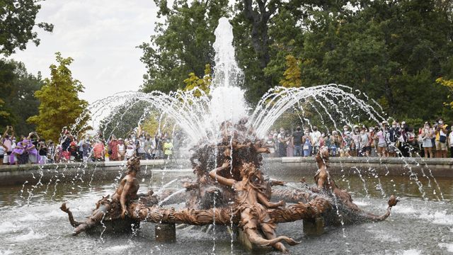 Una de las fuentes de La Granja de San Ildefonso