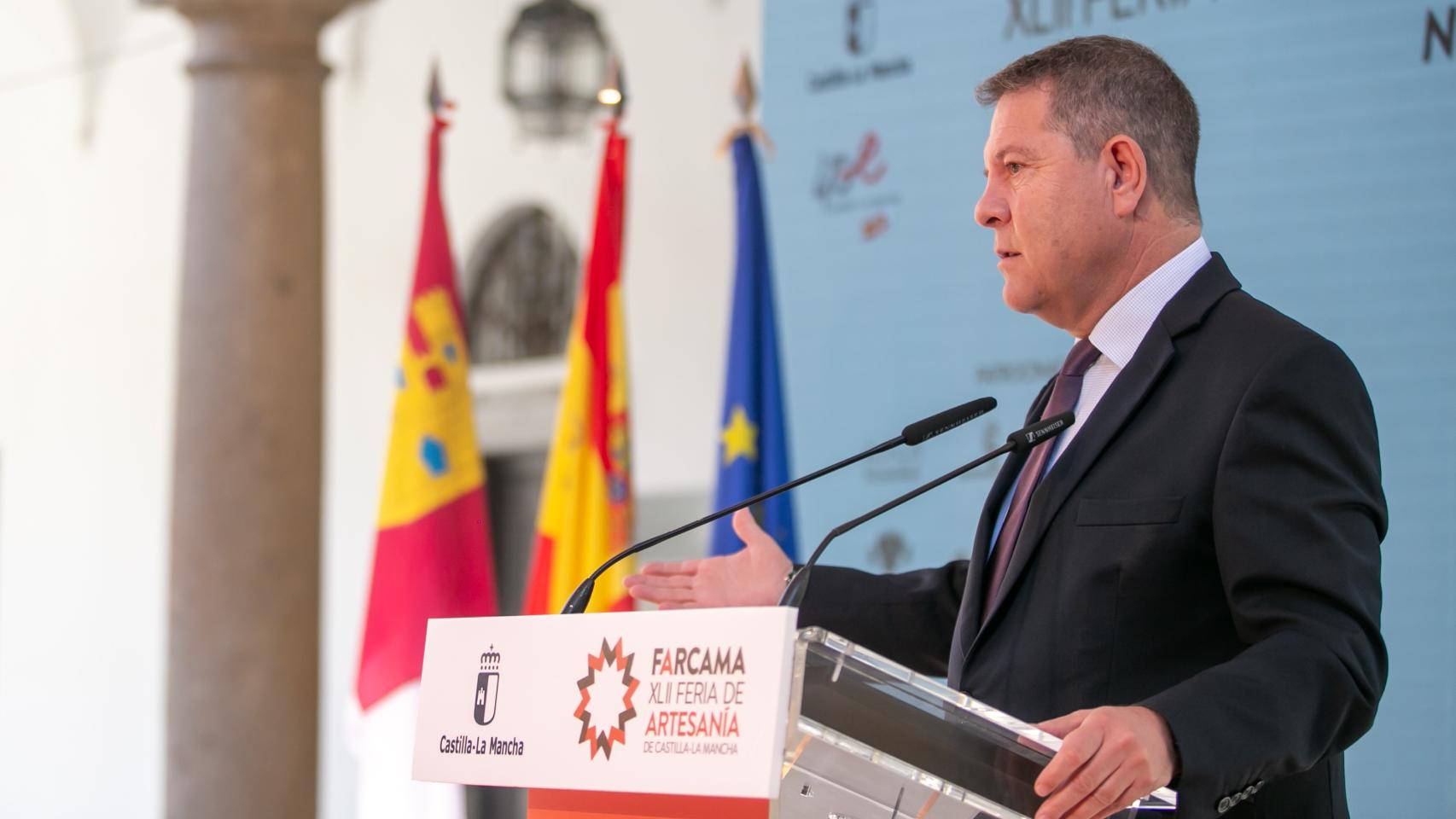 Emiliano García-Page, presidente de Castilla-La Mancha. Foto: JCCM.