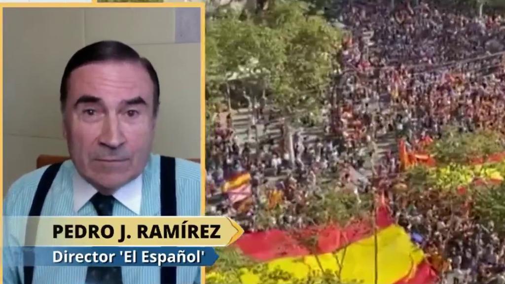 Pedro J. Ramírez este martes en el programa 'La Mirada Crítica' de Telecinco.