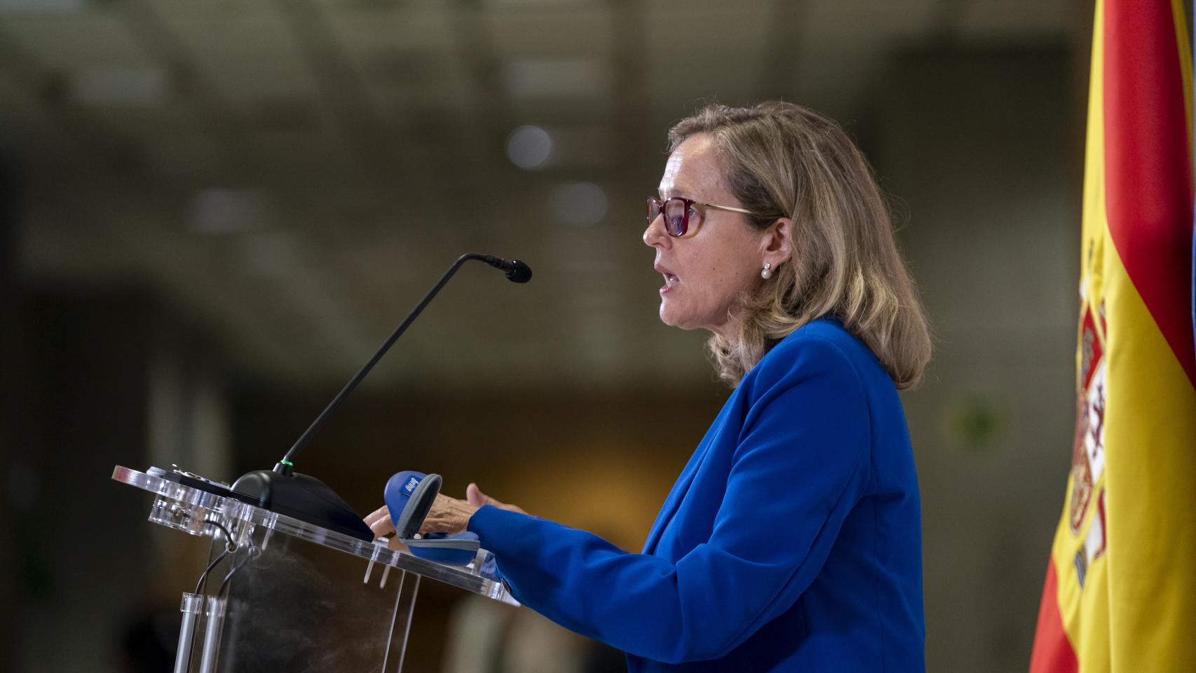 La vicepresidenta primera y ministra de Asuntos Económicos y Transformación Digital, Nadia Calviño.