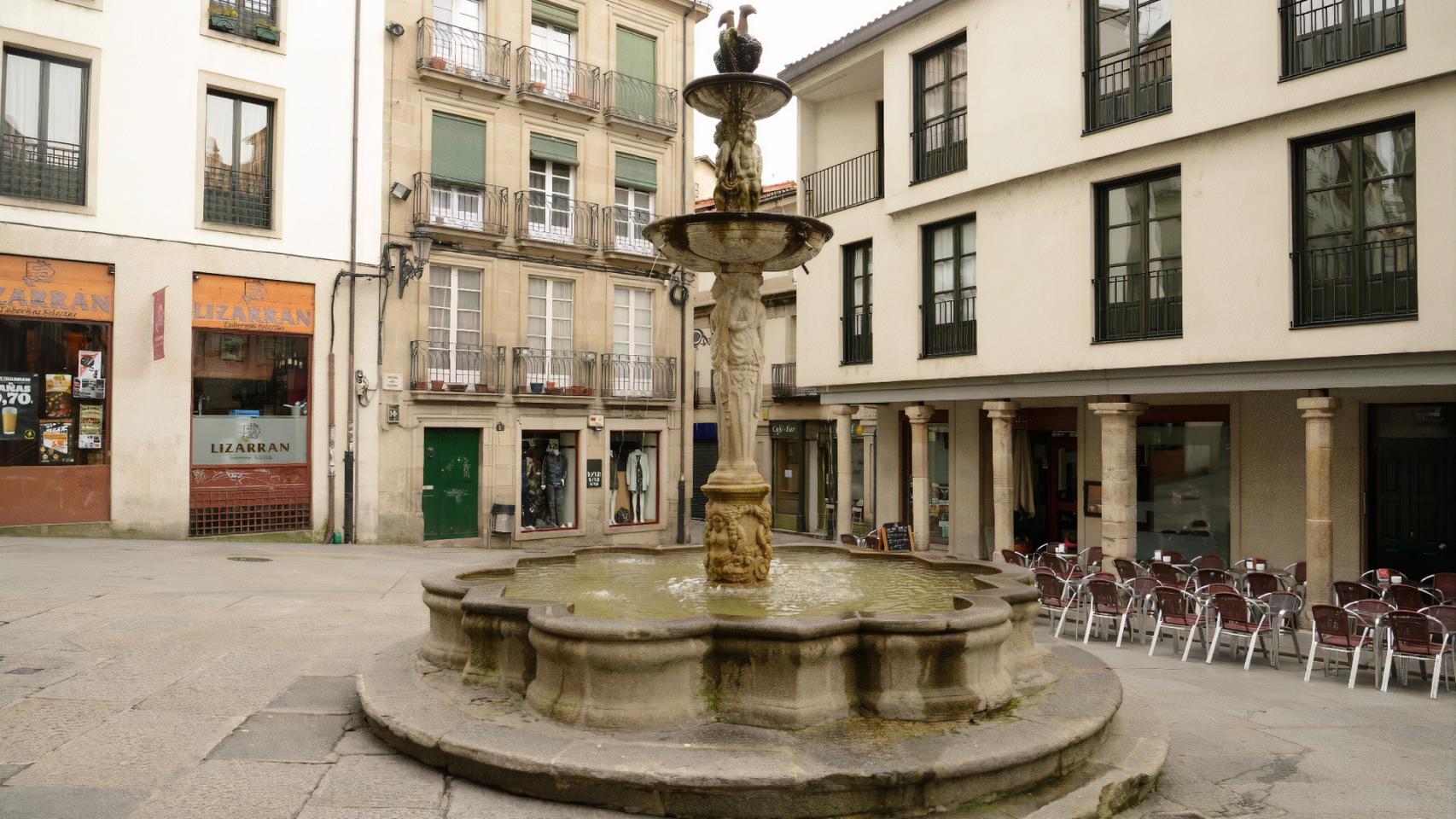 Praza do Ferro, en Ourense.