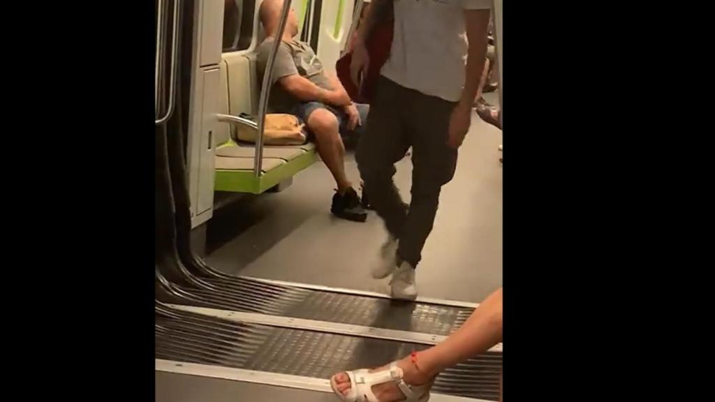 Fragmento del vídeo publicado en la red social X.