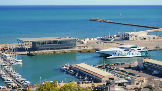 Panorámica del puerto de Dénia, en la comarca alicantina de la Marina Alta.