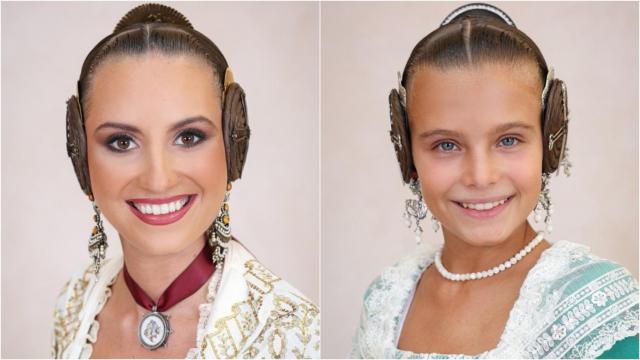 María Estela Arlandis y Marina García, falleras mayores de Valencia 2024. EE