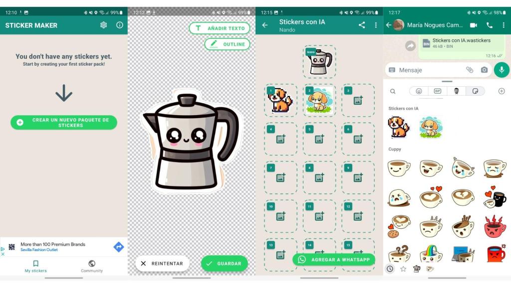 Sticker con IA
