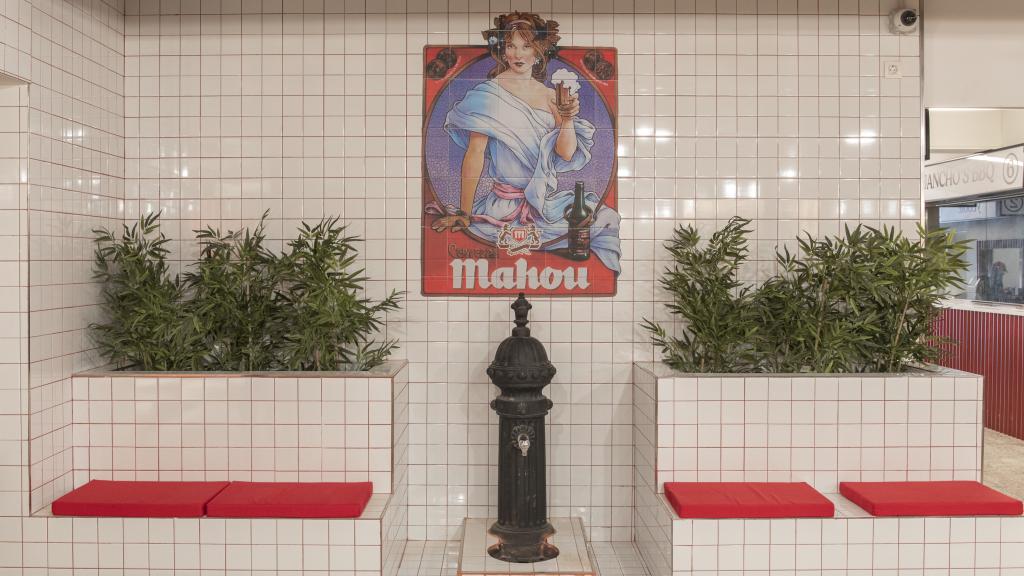 La fuente de agua potable del Mercado de San Leopoldo.