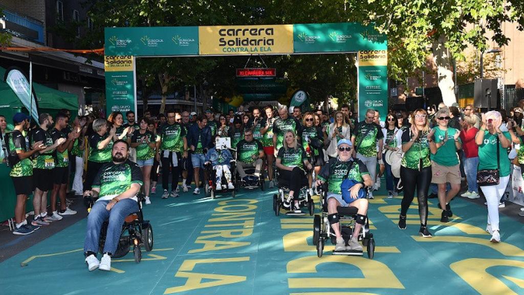 Imagen de la carrera solidaria contra la ELA promovida por la Fundación Eurocaja Rural