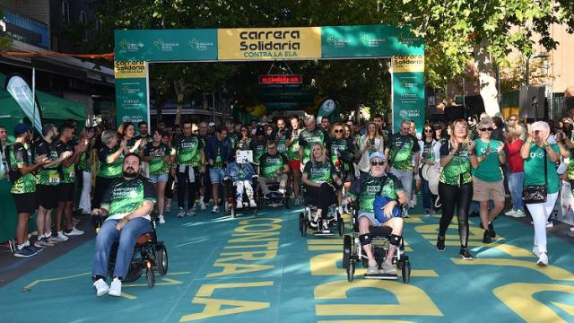 Imagen de la carrera solidaria contra la ELA promovida por la Fundación Eurocaja Rural