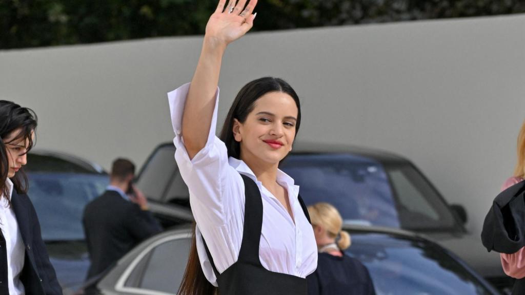 Rosalía, en el desfile de Dior en París.