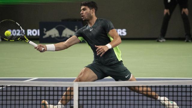 Carlos Alcaraz durante el Masters 1.000 de Shanghái