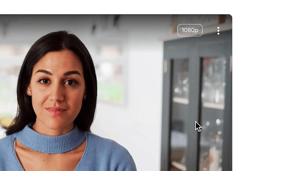 Videollamada en Google Meet a 1080p
