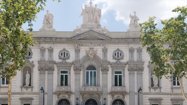 Fachada del Tribunal Supremo.