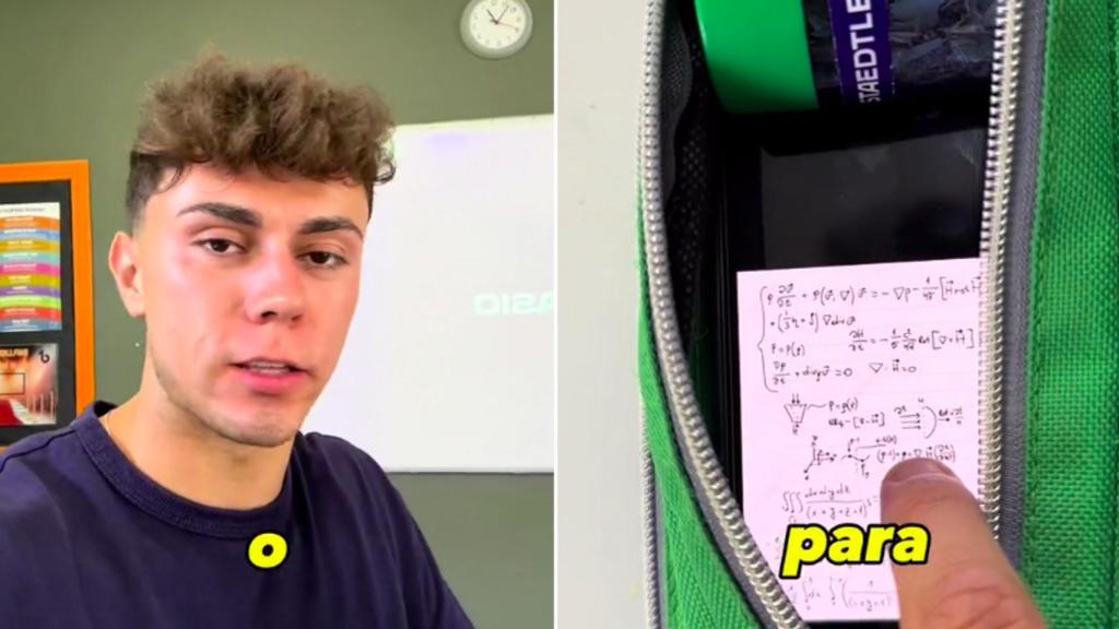 Dos capturas del vídeo que se ha hecho viral.