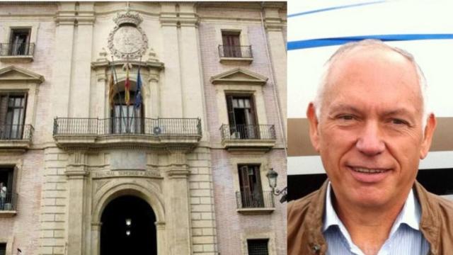 A la izquierda, la sede del TSJ de Valencia; a la derecha, una imagen de Juan Granell.