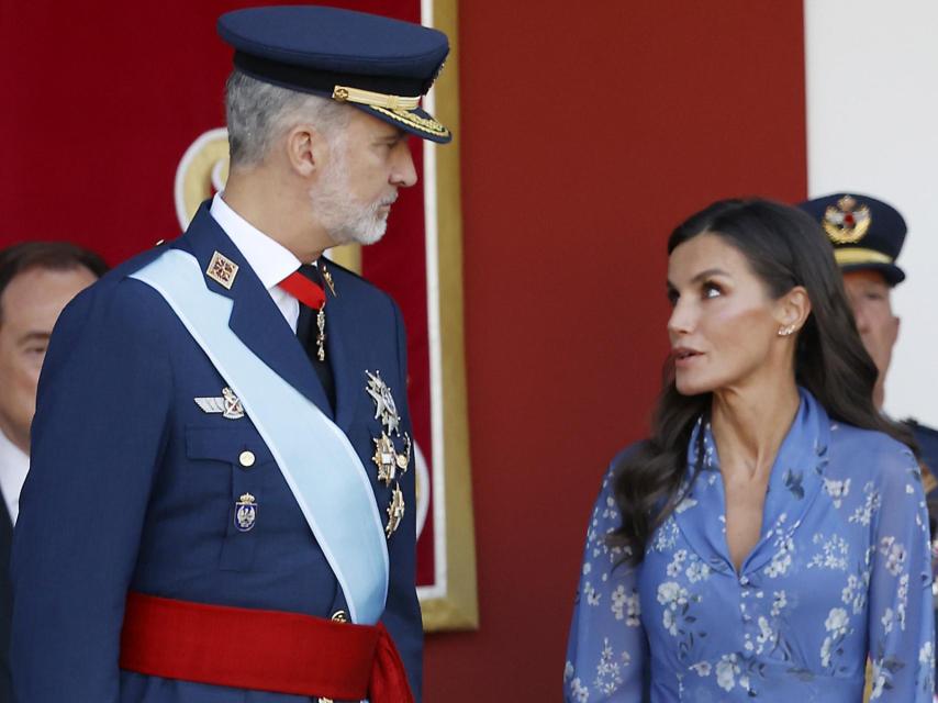 Letizia, con pendientes de Gold&Roses.