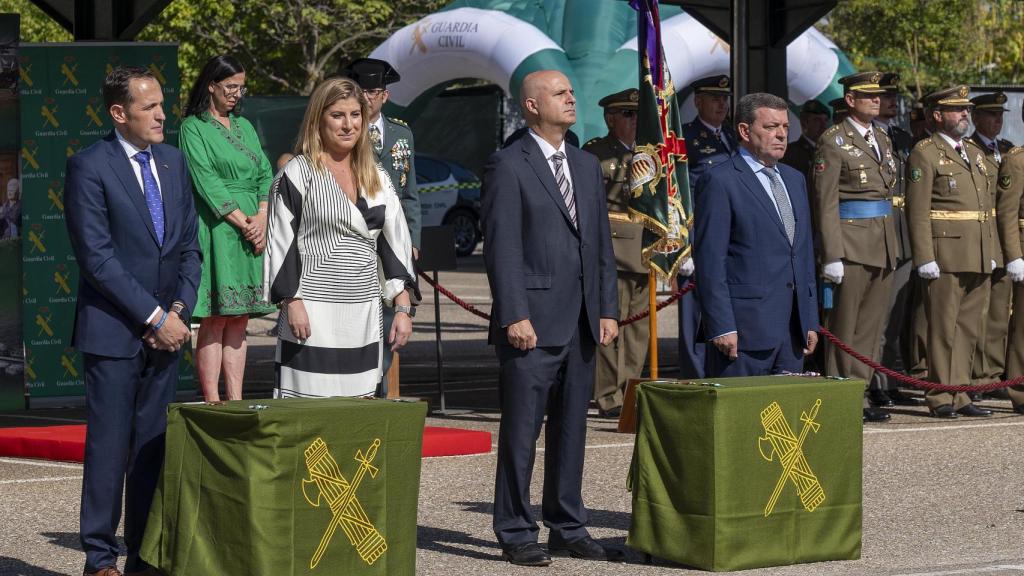 Autoridades asistentes a la celebración en la Comandancia de la Guardia Civil en Valladolid