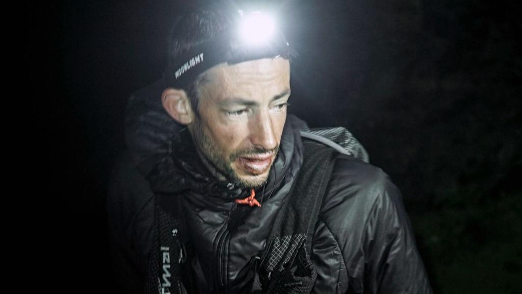 Kilian Jornet durante una de sus escaladas nocturnas