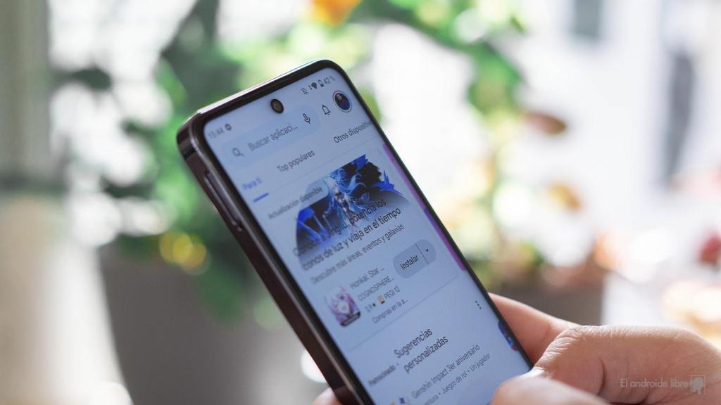 Google Play en un móvil Android.