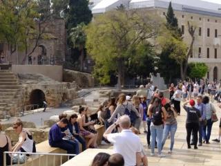 Turistas en Málaga capital.