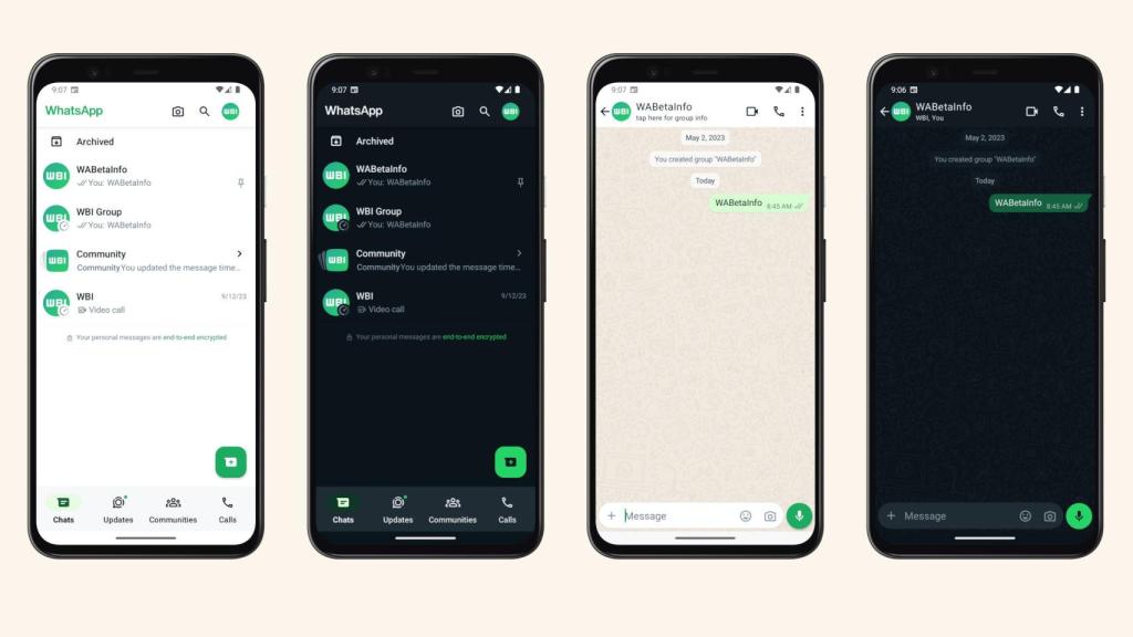 El nuevo diseño de WhatsApp