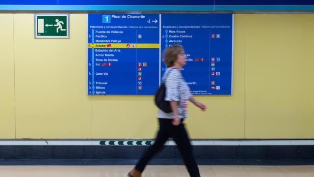 Una imagen de la estación de Pinar de Chamartín en la línea 1 de Metro.