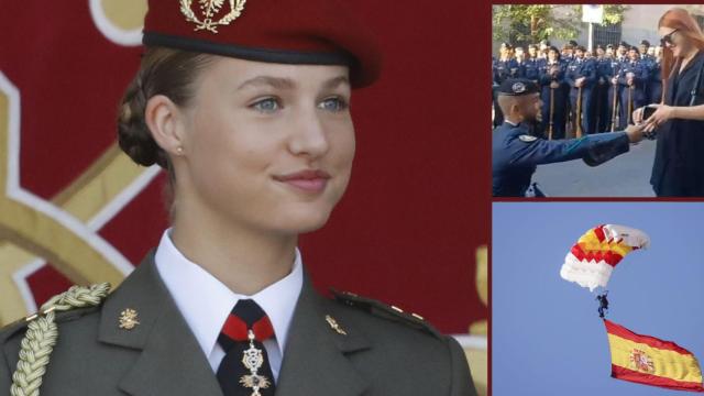La Princesa Leonor en el Día de la Hispanidad.
