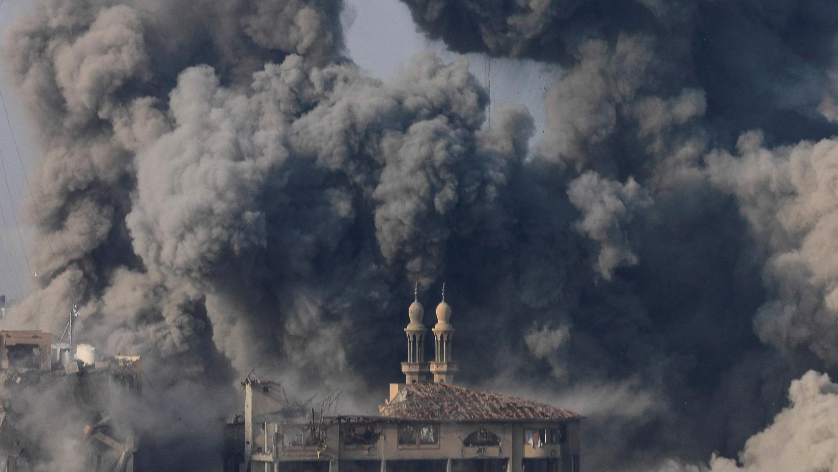 Ataque de Israel en la ciudad de Gaza.