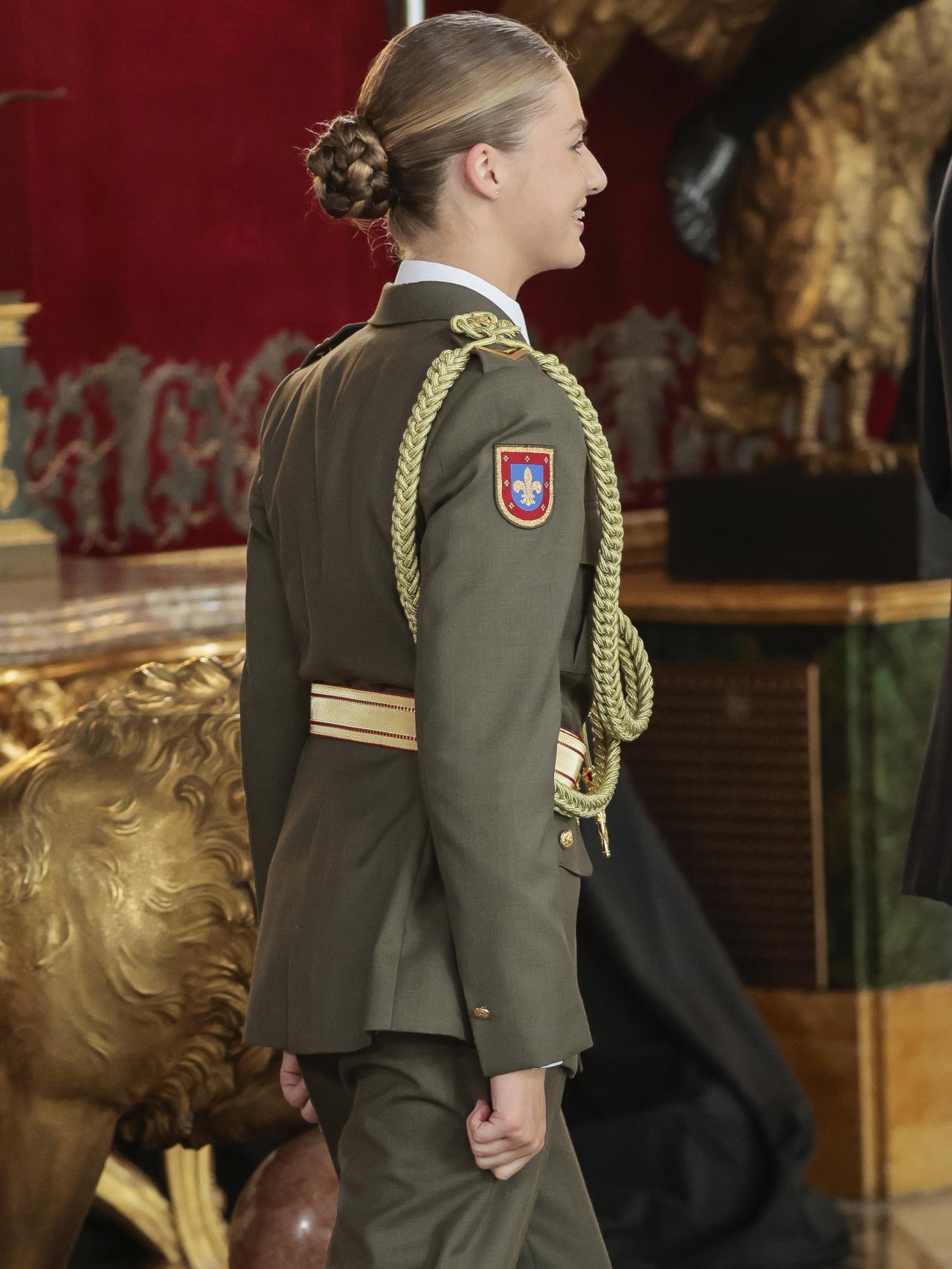 La princesa Leonor, en el Día de la Hispanidad.