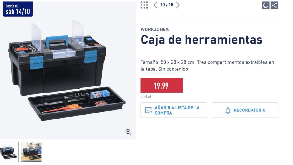 Caja de herramientas.
