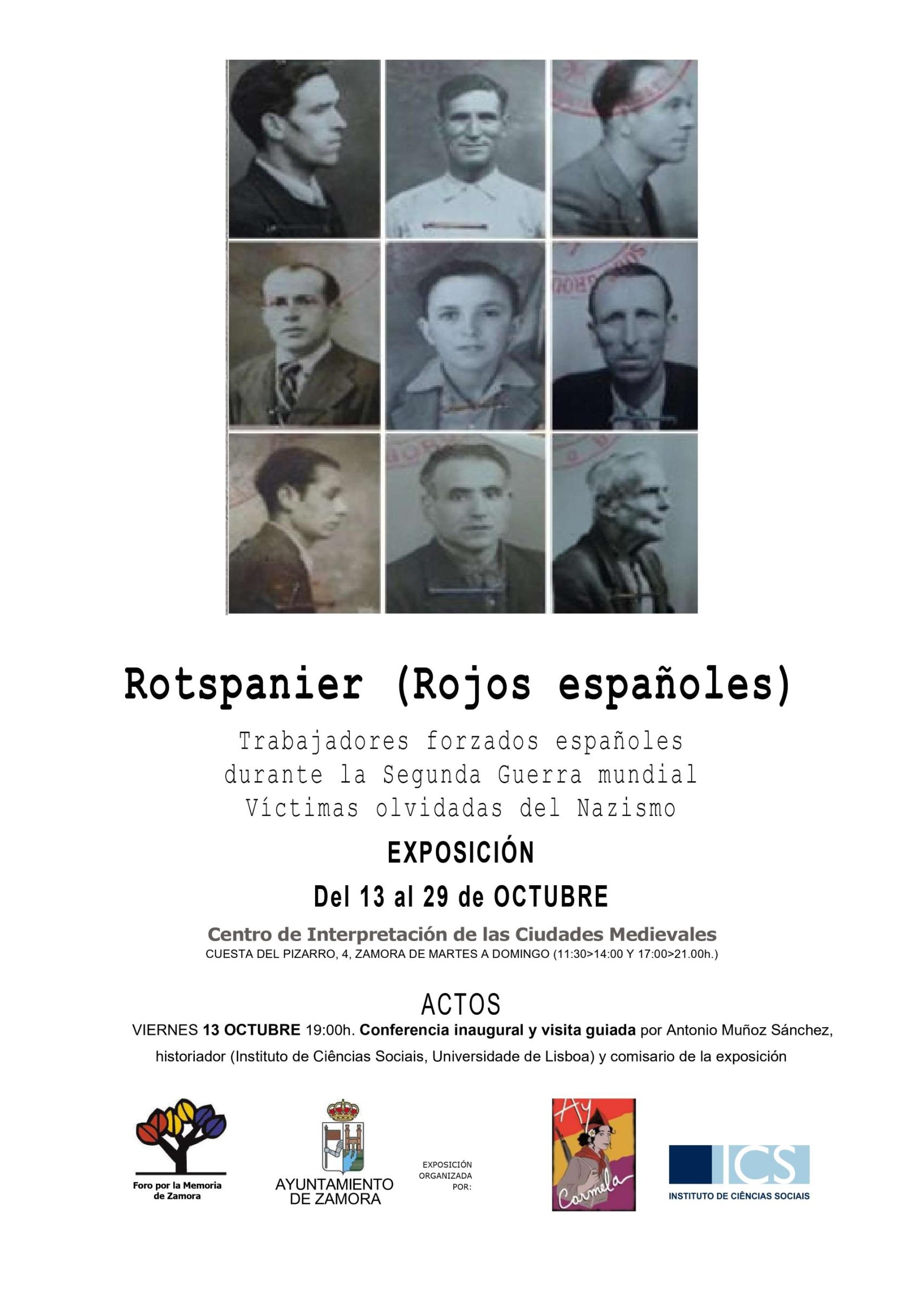 Cartel de 'Rotspainer. Españoles Rojos' en Zamora
