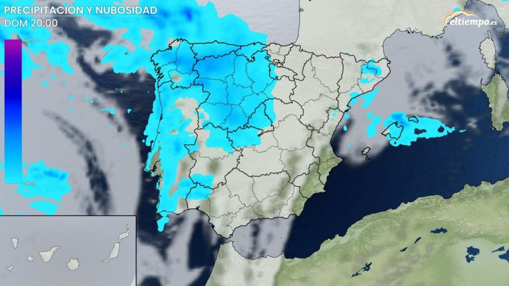 Llegada de lluvias a Castilla y León con el tren de borrascas