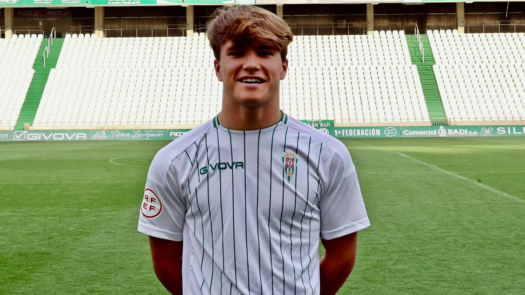 Álvaro Prieto, durante un acto con el Córdoba.