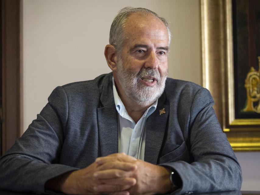 José Carlos Garín, en un momento de la entrevista.