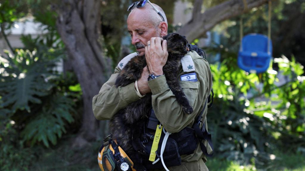 Eylon Sagy, de la Unidad Nacional de Rescate de Israel.