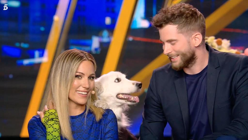 Edurne, con Skadi y Thomi en 'Got Talent'.