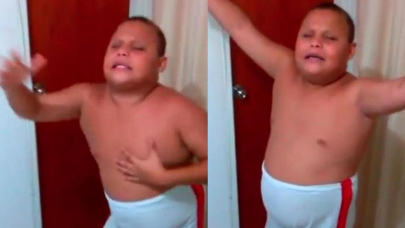 Laureano José, el niño que cantaba me comí una salchipapa.