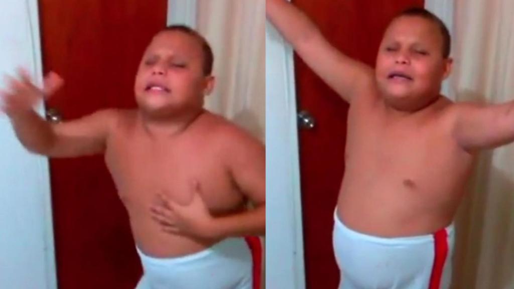 Laureano José, el niño que cantaba me comí una salchipapa.