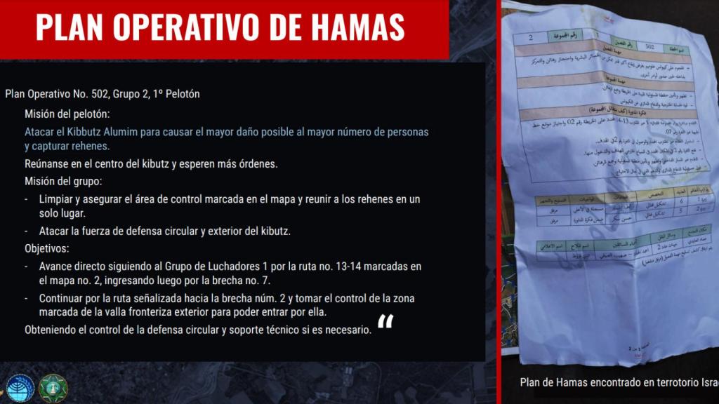 Imágenes proporcionadas por fuentes israelíes a EL ESPAÑOL.