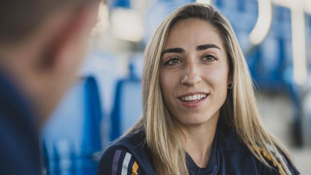 Olga Carmona, Premio del Deporte de Los Leones de EL ESPAÑOL 2023, durante la entrevista