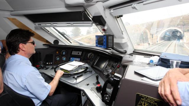 Imagen de archivo de un maquinista de Renfe