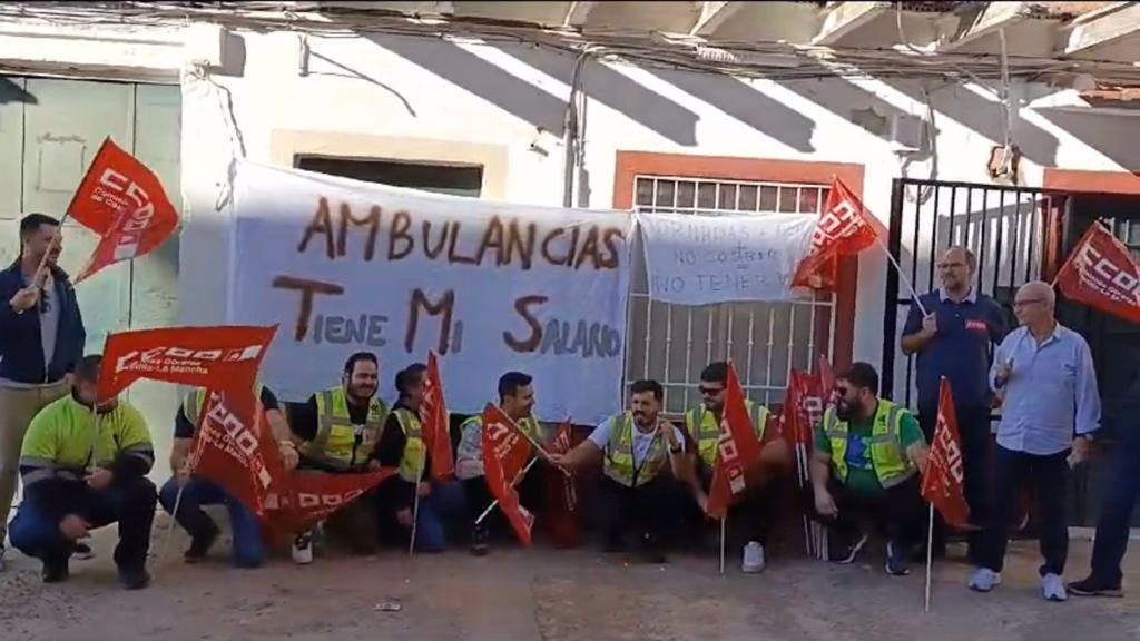 Huelga  de los trabajadores de TMS.