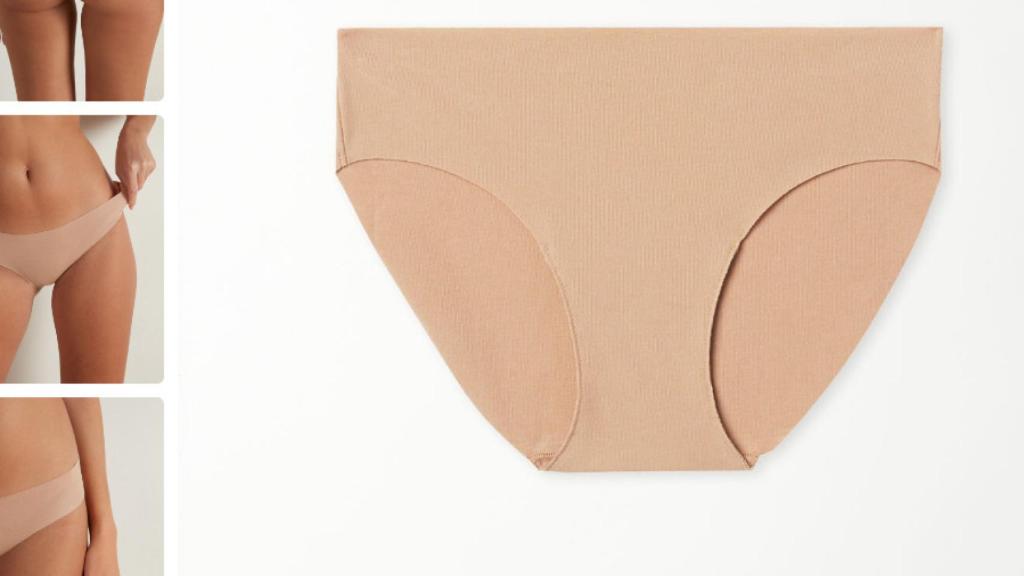Slip sin costuras de algodón de Tezenis.