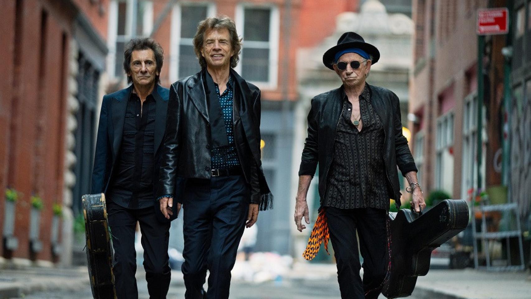 Ronnie Wood, Mick Jagger y Keith Richards, los Rolling Stones. Foto: Mark Seliger