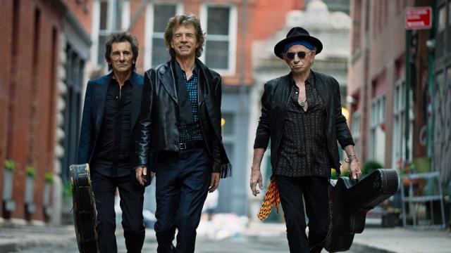 Ronnie Wood, Mick Jagger y Keith Richards, los Rolling Stones. Foto: Mark Seliger