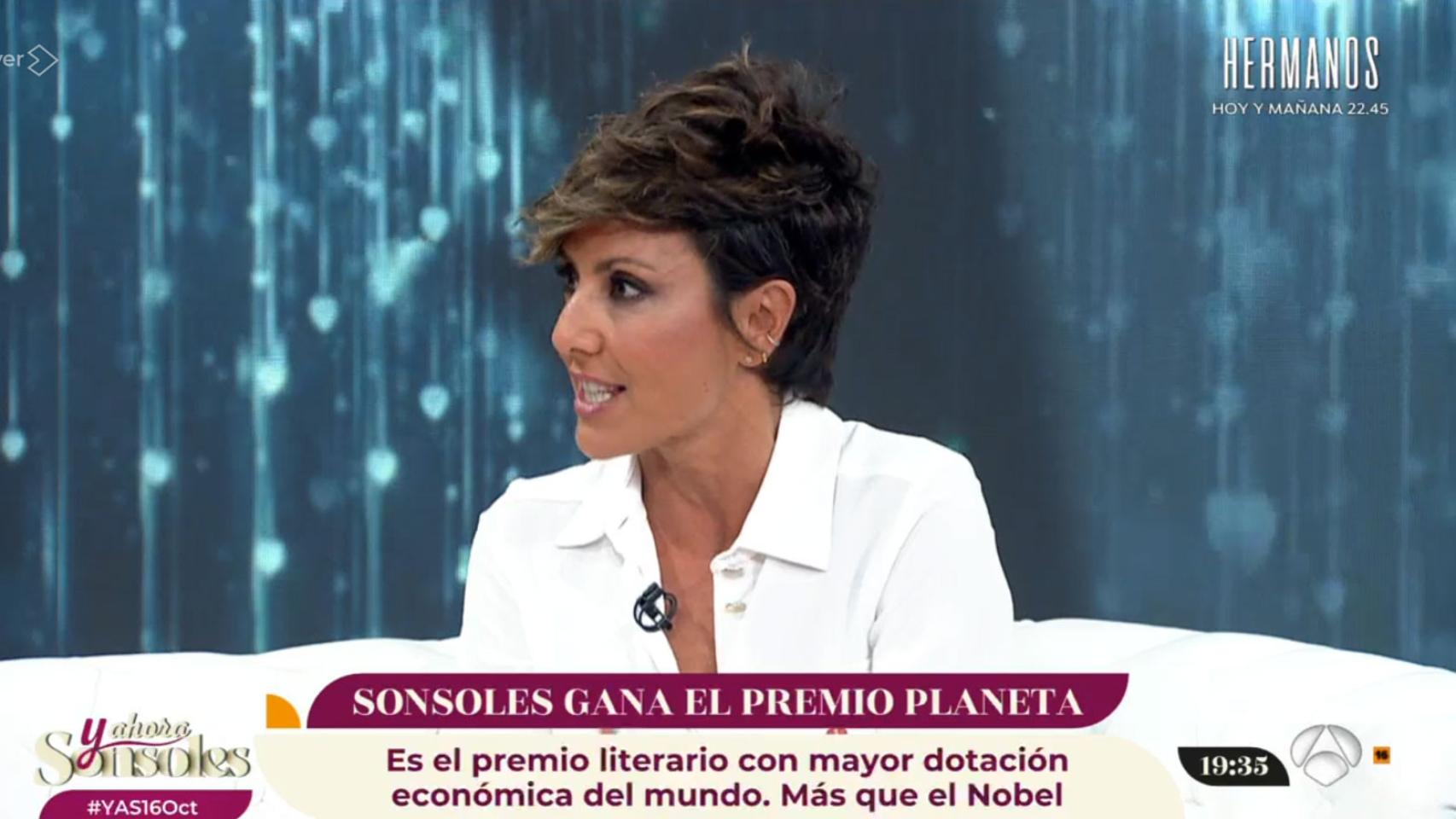 Sonsoles Ónega en 'Y ahora, Sonsoles'.