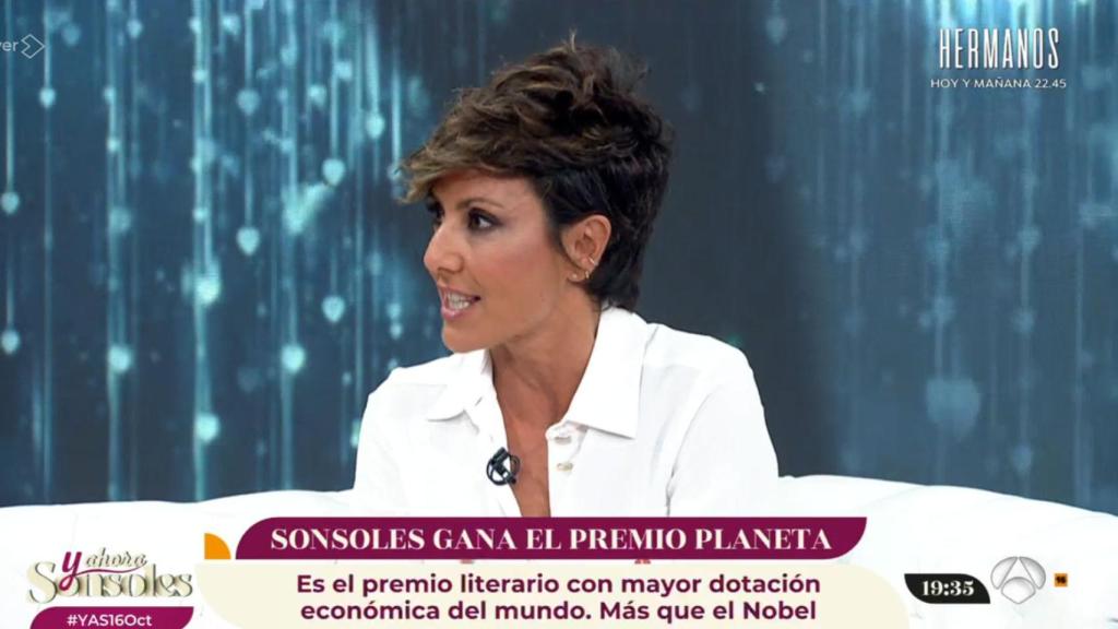 Sonsoles Ónega  en 'Y ahora, Sonsoles'.