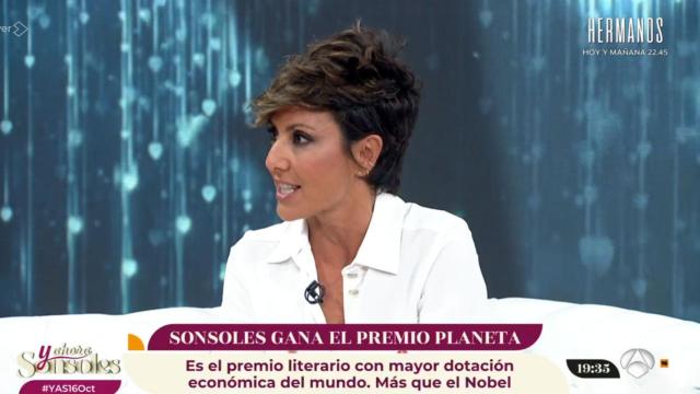 Sonsoles Ónega  en 'Y ahora, Sonsoles'.